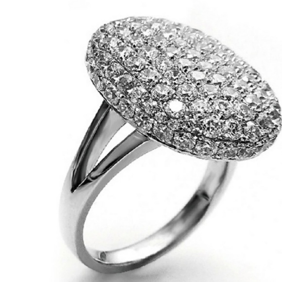 NEW TWILIGHT BELLA SILVER DIAMOND ENGAGEMENT RING - Picture 3 of 8